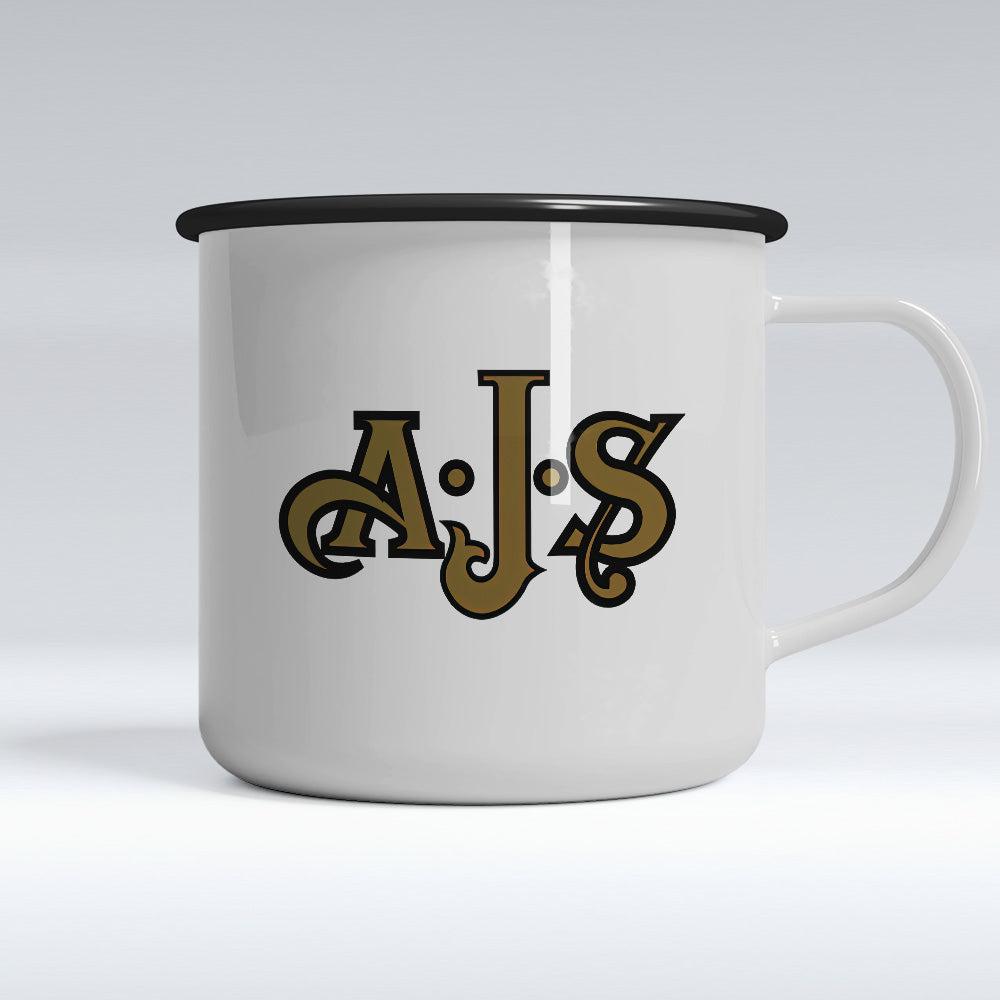 AJS Emaljekrus-Krus-AJS-Garage Culture Shop- garage - man cave - merchandise