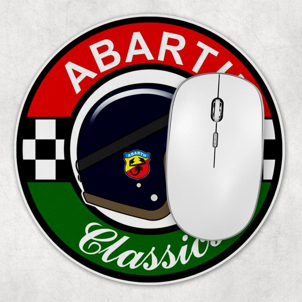 Abarth Classics Runde Skilte , Musemåtte Rundt , Kop Underlag, Underlagssæt-Runde Skilte-Abarth-Garage Culture Shop- garage - man cave - merchandise