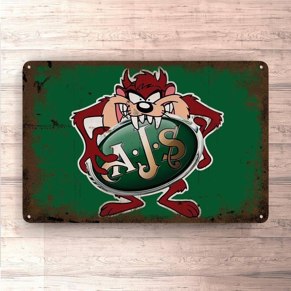 Ajs Taz Vintage Skilte, Musemåtte, Dørmåtte-Skilte-AJS-Garage Culture Shop- garage - man cave - merchandise