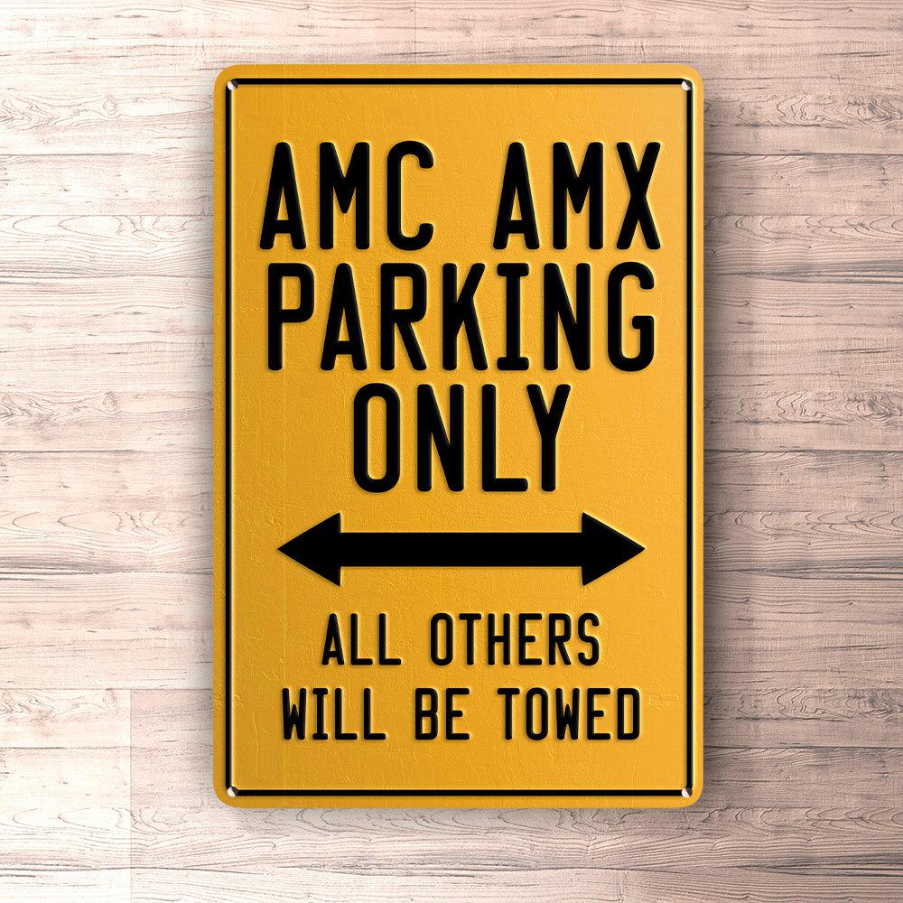 Amc AMX Parking Only Skilte, Musemåtte, Dørmåtte , Plakat-Parking skilte-AMC-Garage Culture Shop- garage - man cave - merchandise