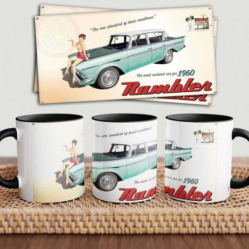 American Motors Rambler "To Toner" Vintage Keramisk Krus-Krus-AMC-Garage Culture Shop- garage - man cave - merchandise