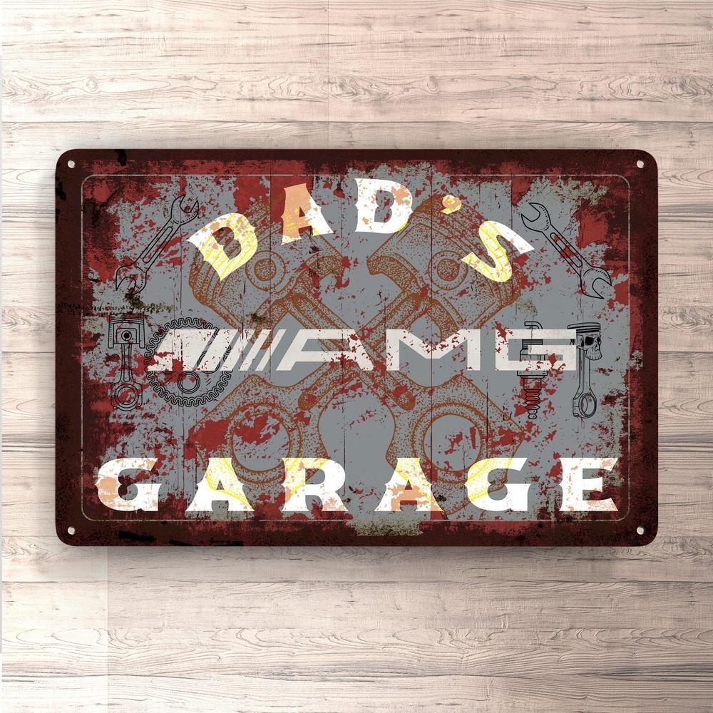 Amg Dads Garage Vintage Skilte, Musemåtte, Dørmåtte-Skilte-AMG-Garage Culture Shop- garage - man cave - merchandise