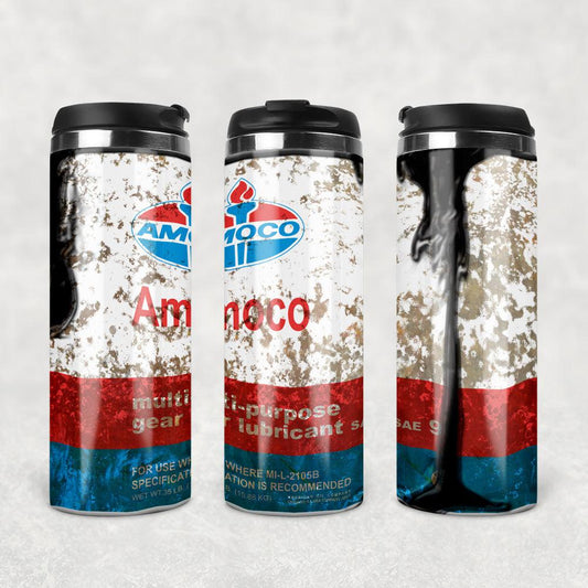 Amoco Motor Oil Termokrus Tumbler Rustfrit Stål-Krus-Motorolie-Garage Culture Shop- garage - man cave - merchandise