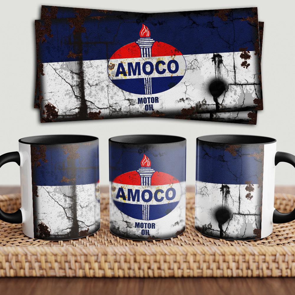 Amoco "To Toner" Vintage Keramisk Krus-Krus-Motoroil-Garage Culture Shop- garage - man cave - merchandise