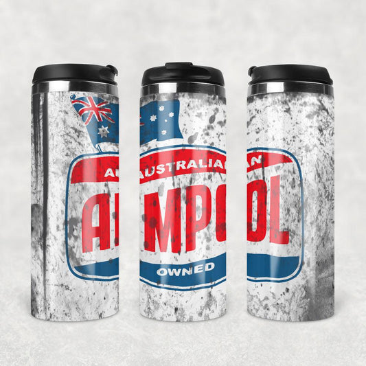 Ampol Motor Oil Termokrus Tumbler Rustfrit Stål-Krus-Motorolie-Garage Culture Shop- garage - man cave - merchandise