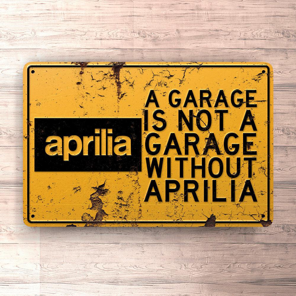 Aprilia A Garage Is Not A Garage Without Aprilia Skilte, Musemåtte, Dørmåtte-Skilte-Aprilia-Garage Culture Shop- garage - man cave - merchandise