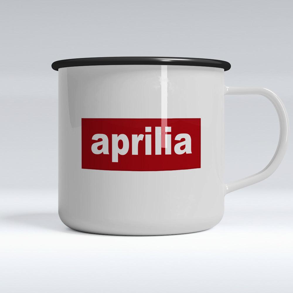 Aprilia Emaljekrus-Krus-Aprilia-Garage Culture Shop- garage - man cave - merchandise