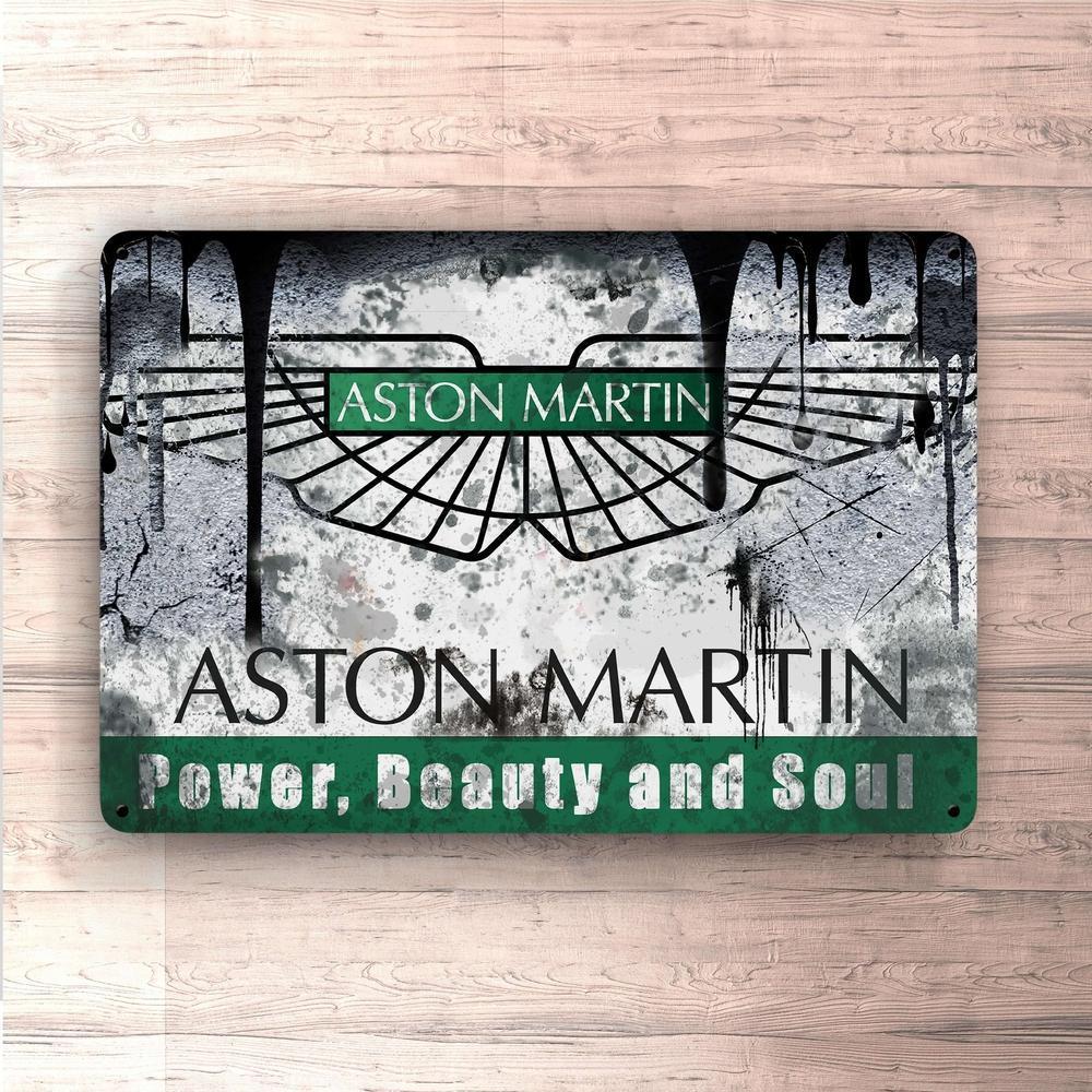 Aston Martin Skilte, Musemåtte, Dørmåtte-Skilte-Aston Martin-Garage Culture Shop- garage - man cave - merchandise