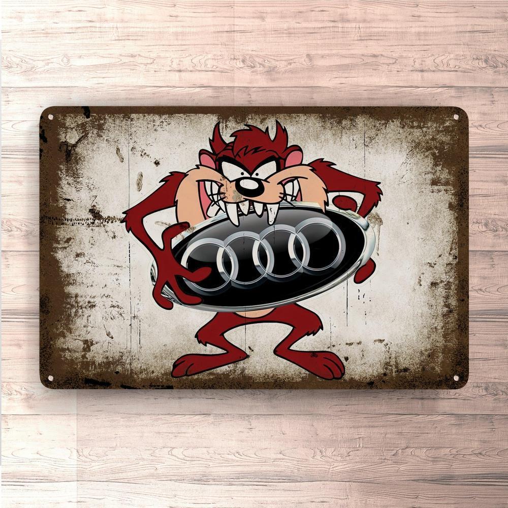 Audi Taz Vintage Skilte, Musemåtte, Dørmåtte-Skilte-Audi-Garage Culture Shop- garage - man cave - merchandise