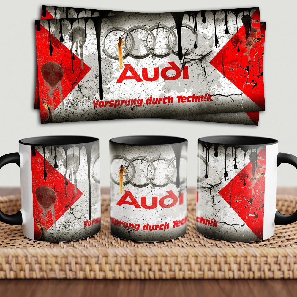 Audi "To Toner" Vintage Keramisk Krus-Krus-Audi-Garage Culture Shop- garage - man cave - merchandise
