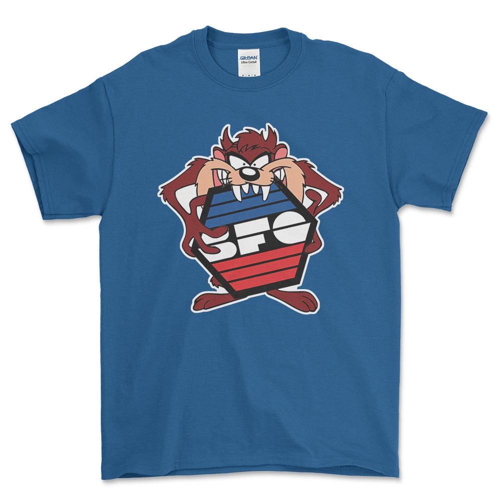 BFG TAZ Unisex T-Shirt , Bomuld-Beklædning-BFG-Blå Royal-S-Forside-Garage Culture Shop- garage - man cave - merchandise