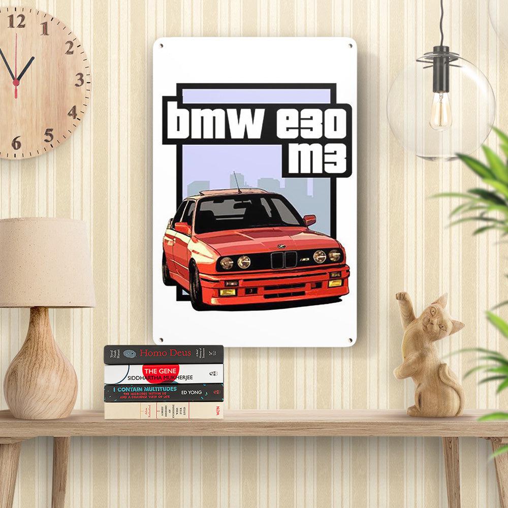 BMW E30 M3 Skilte, Musemåtte, Dørmåtte-Skilte-BMW-Garage Culture Shop- garage - man cave - merchandise