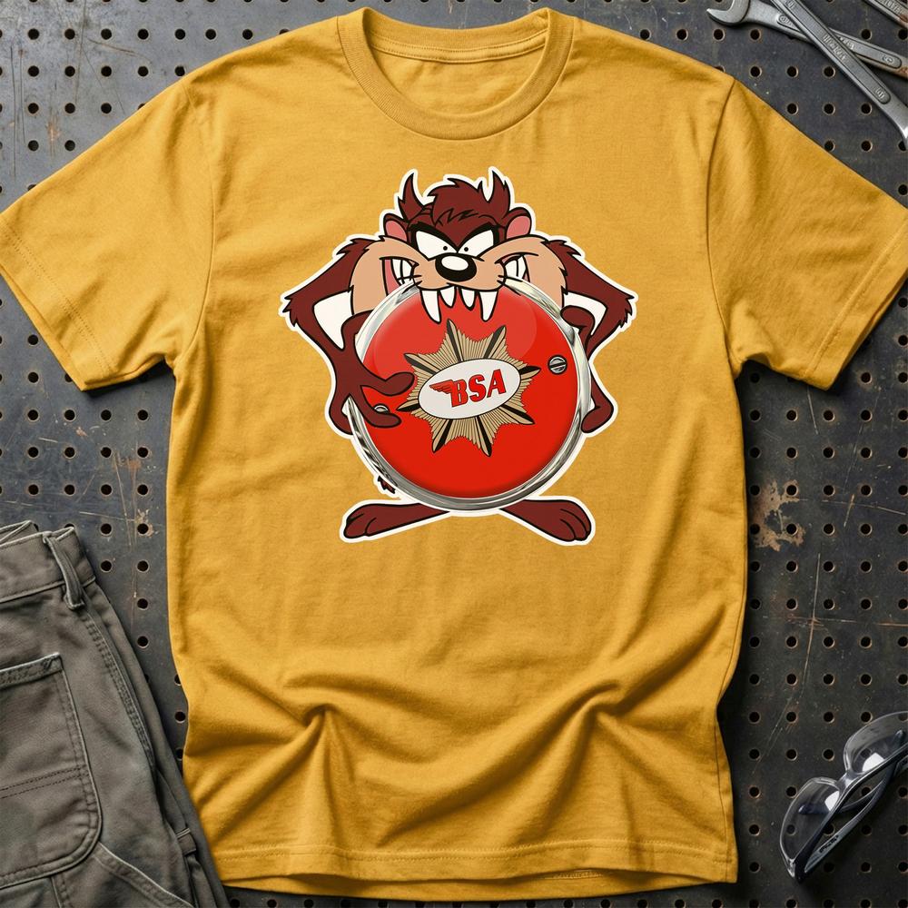 BSA TAZ Unisex T-Shirt , Bomuld-Beklædning-BSA-Guld-S-Garage Culture Shop- garage - man cave - merchandise