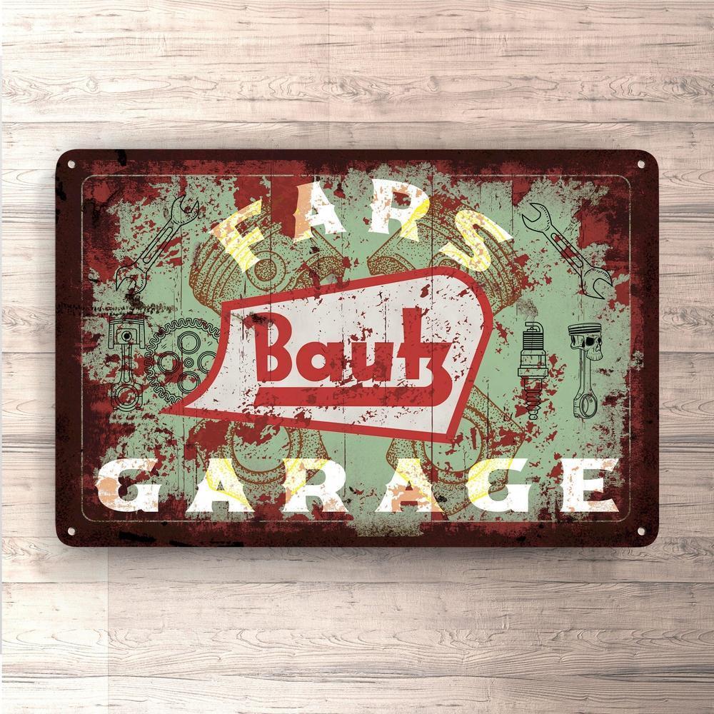 Bautz Fars Garage Vintage Skilte, Musemåtte, Dørmåtte-Skilte-Bautz-Garage Culture Shop- garage - man cave - merchandise