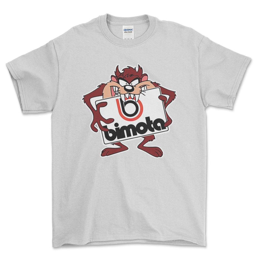 Bimota TAZ Unisex T-Shirt , Bomuld-Beklædning-Bimota-Hvid-S-Forside-Garage Culture Shop- garage - man cave - merchandise