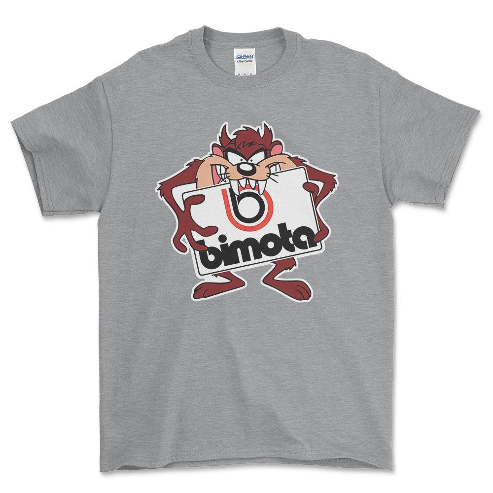 Bimota TAZ Unisex T-Shirt , Bomuld-Beklædning-Bimota-Grå Sport-S-Forside-Garage Culture Shop- garage - man cave - merchandise