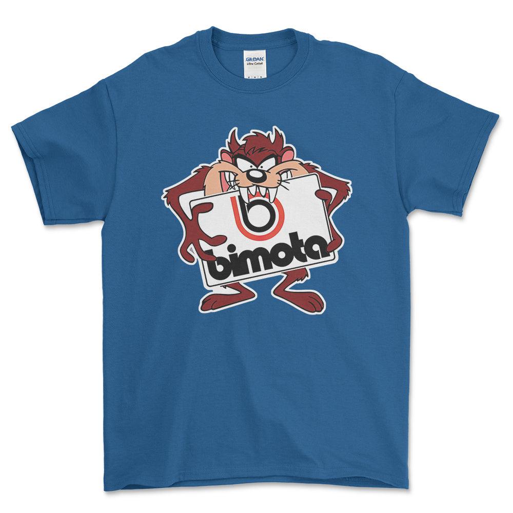Bimota TAZ Unisex T-Shirt , Bomuld-Beklædning-Bimota-Blå Royal-S-Forside-Garage Culture Shop- garage - man cave - merchandise