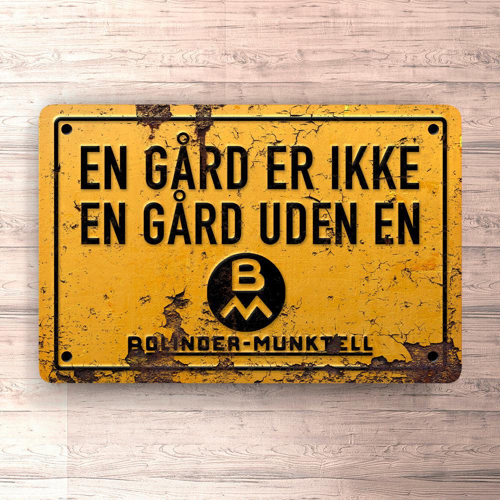 Bolinder Munktell En Gård Er Ikke En Gård Uden En Bolinder Munktell Skilte, Musemåtte, Dørmåtte-Skilte-Bolinder Munktell-Garage Culture Shop- garage - man cave - merchandise