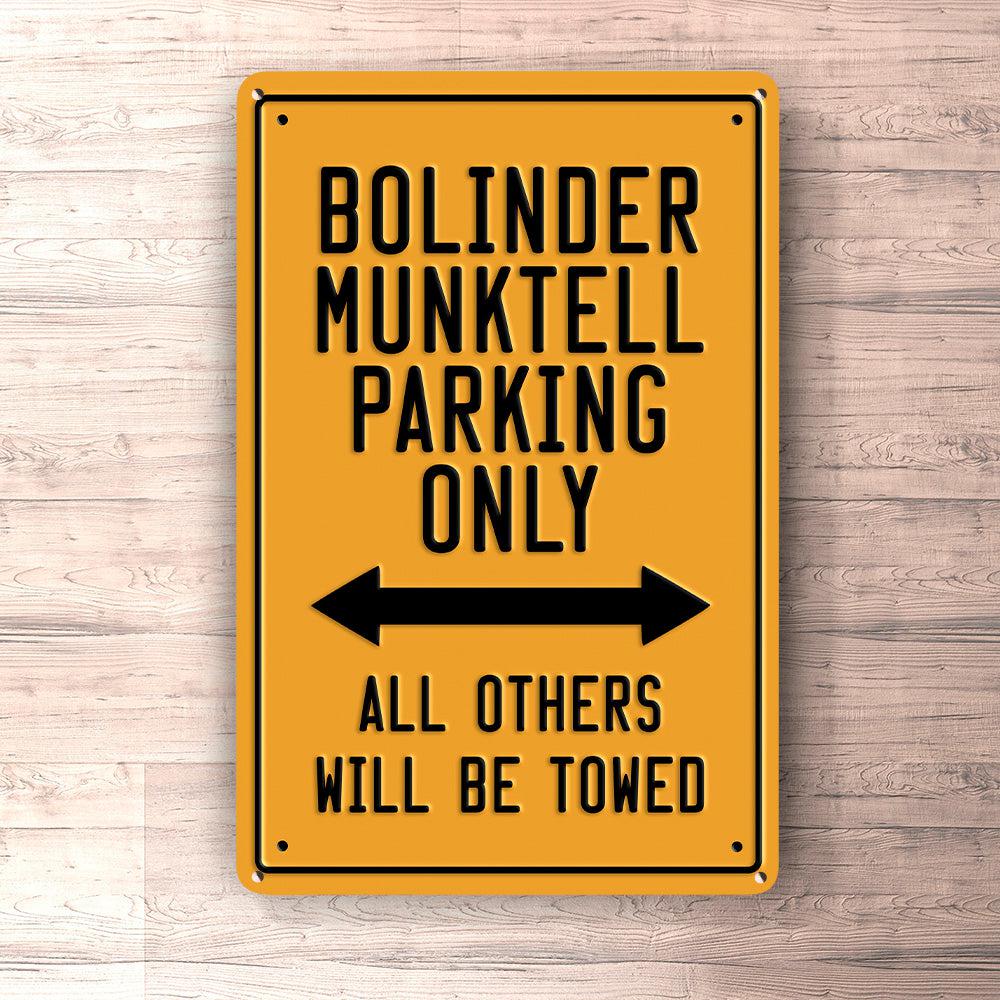 Bolinder Munktell Parking Only Skilte, Musemåtte, Dørmåtte , Plakat-Parking skilte-Bolinder Munktell-Garage Culture Shop- garage - man cave - merchandise