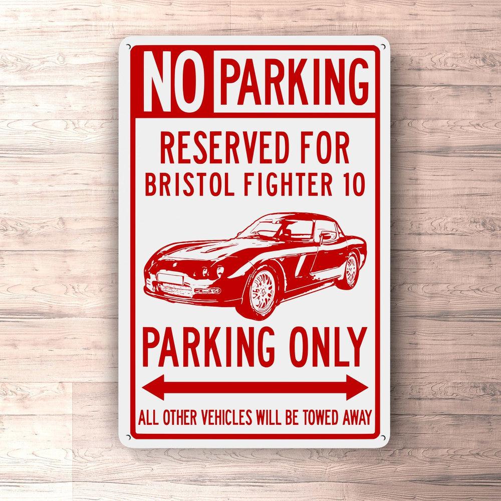 Bristol Fighter 10 Parking Only Skilte, Musemåtte, Dørmåtte-Parking skilte-Bristol-Garage Culture Shop- garage - man cave - merchandise