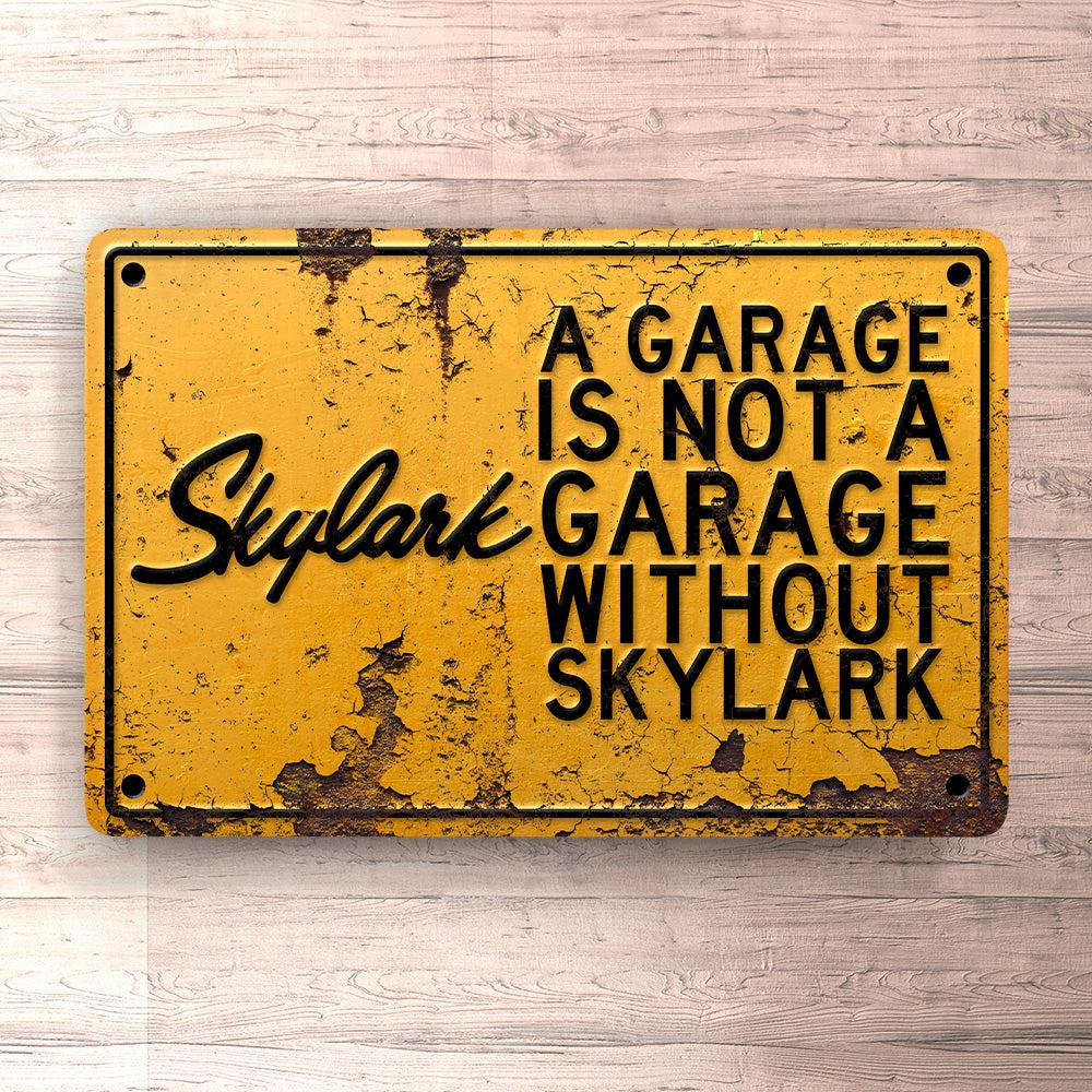 Buick A Garage Is Not A Garage Without Buick Skylark Skilte, Musemåtte, Dørmåtte-Skilte-Buick-Garage Culture Shop- garage - man cave - merchandise