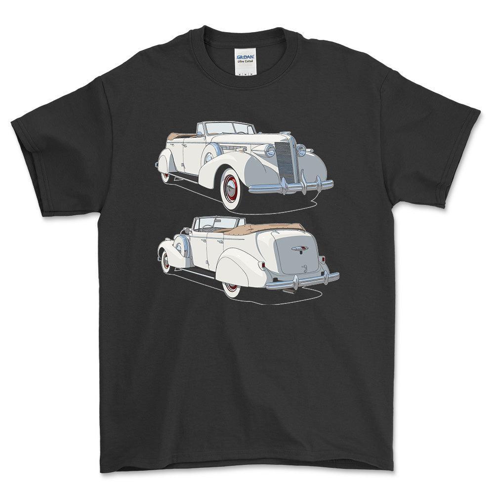 Buick Series 80 Roadmaster Phaeton 1957 - Unisex T-Shirt-Beklædning-Buick-Sort-S-Forside-Garage Culture Shop- garage - man cave - merchandise
