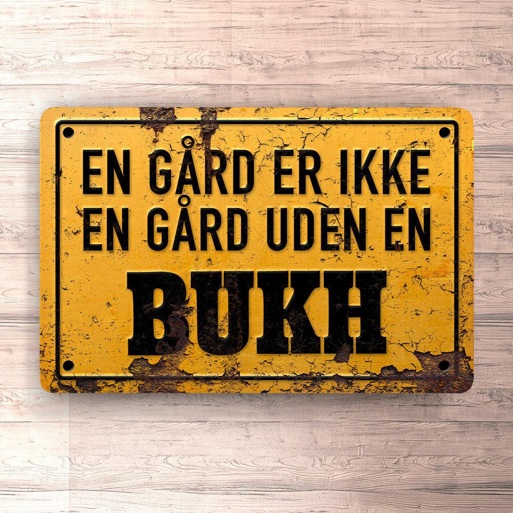 Bukh En Gård Er Ikke En Gård Uden En Bukh Skilte, Musemåtte, Dørmåtte-Skilte-Bukh-Garage Culture Shop- garage - man cave - merchandise