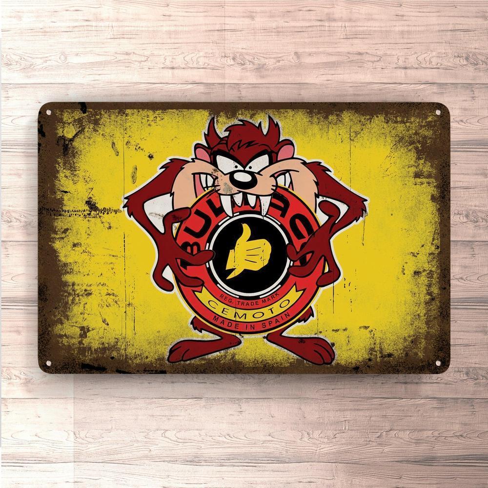 Bultaco Taz Vintage Skilte, Musemåtte, Dørmåtte-Skilte-Bultaco-Garage Culture Shop- garage - man cave - merchandise