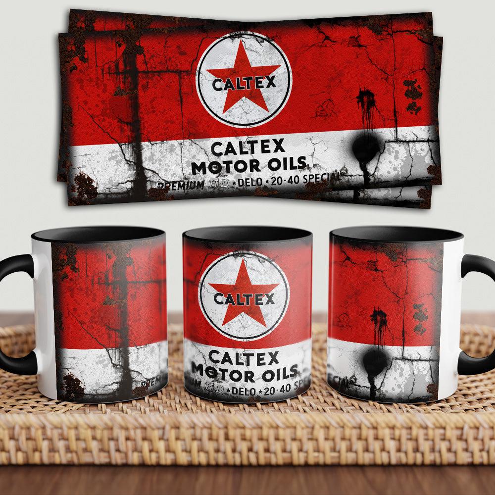 Caltex "To Toner" Vintage Keramisk Krus-Krus-Motoroil-Garage Culture Shop- garage - man cave - merchandise