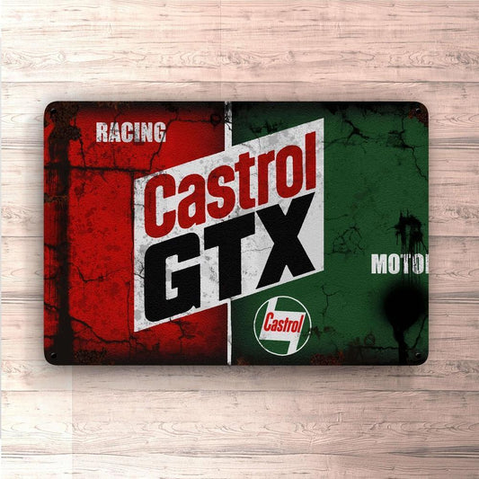 Castrol Gtx Motorolie Skilte, Musemåtte, Dørmåtte , Plakat-Skilte-Motorolie-Garage Culture Shop- garage - man cave - merchandise