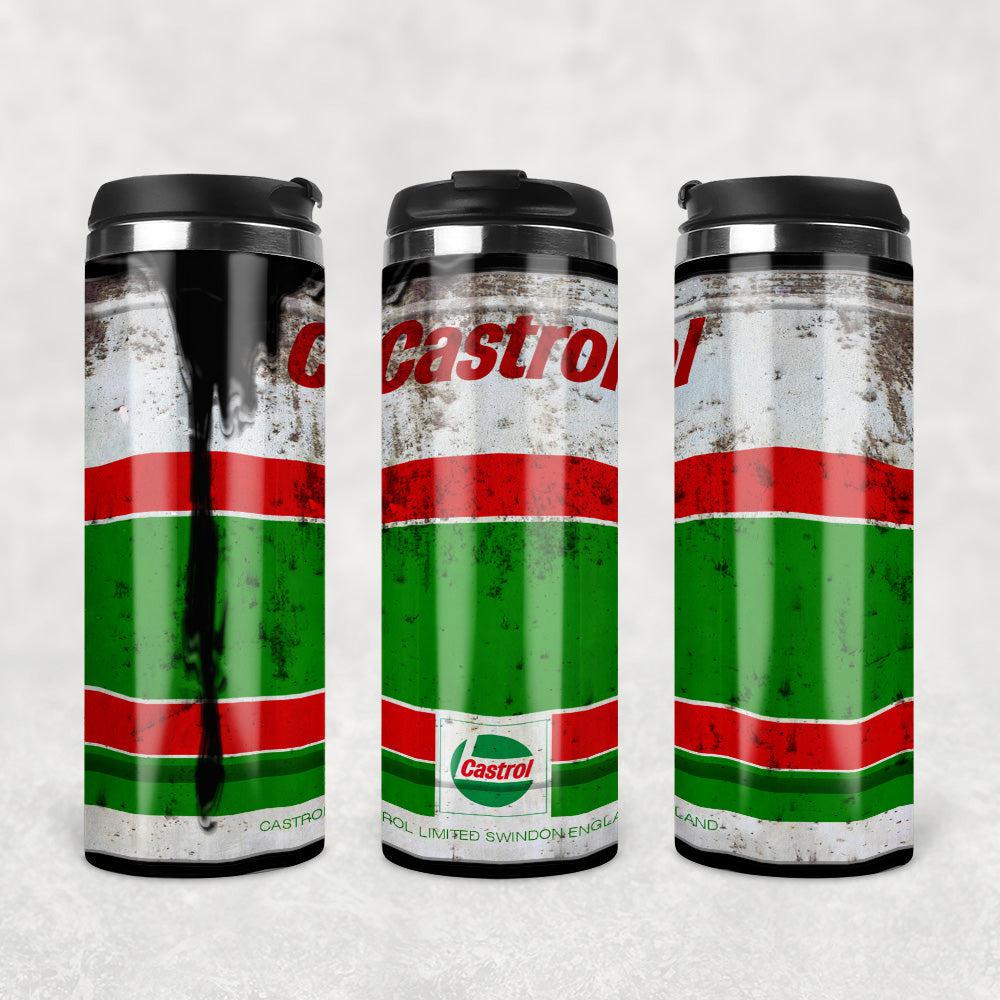 Castrol Motor Oil Termokrus Tumbler Rustfrit Stål-Krus-Motorolie-Garage Culture Shop- garage - man cave - merchandise