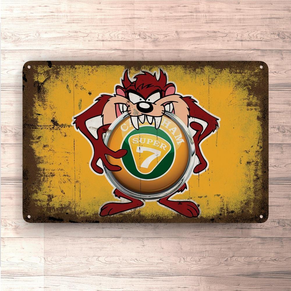 Caterham Super 7 Taz Vintage Skilte, Musemåtte, Dørmåtte-Skilte-Caterham-Garage Culture Shop- garage - man cave - merchandise