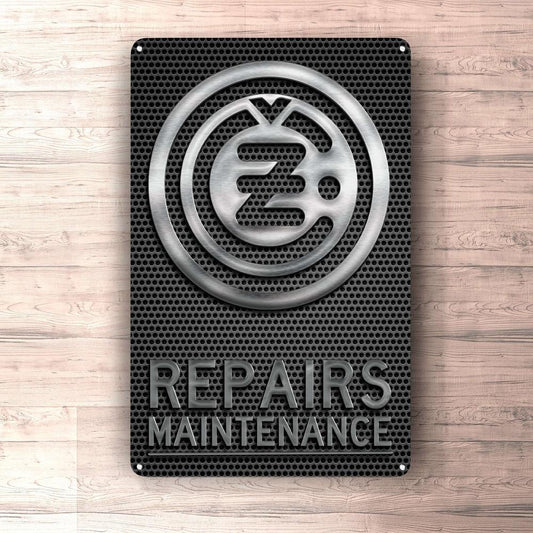 Čezeta Repairs Maintenance Skilte, Musemåtte, Dørmåtte , Plakat-Skilte-Čezeta-Garage Culture Shop- garage - man cave - merchandise