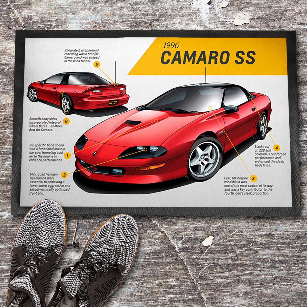 Chevrolet Camaro Ss 1996 Skilte, Musemåtte, Dørmåtte , Plakat-Skilte-Chevrolet-Garage Culture Shop- garage - man cave - merchandise
