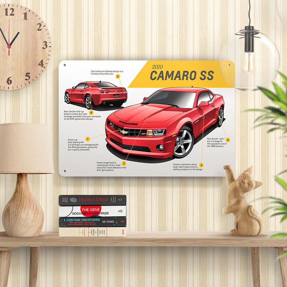 Chevrolet Camaro Ss 2010 Skilte, Musemåtte, Dørmåtte-Skilte-Chevrolet-Garage Culture Shop- garage - man cave - merchandise