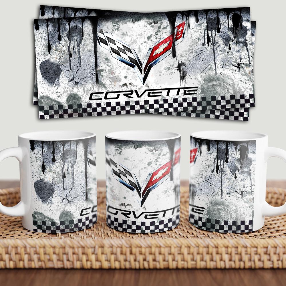 Chevrolet Corvette Keramisk Krus-Krus-Chevrolet-Garage Culture Shop- garage - man cave - merchandise