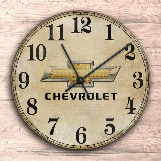Chevrolet Vægur Rundt-Clock-Chevrolet-Garage Culture Shop- garage - man cave - merchandise