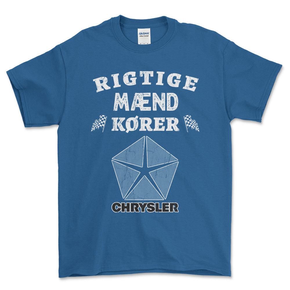Chrysler Rigtige Mænd Kører - Unisex T-Shirt , Bomuld-Beklædning-Chrysler-Garage Culture Shop- garage - man cave - merchandise