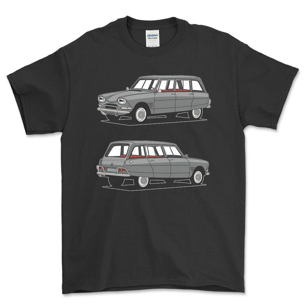 Citroen Ami 6 Break Estate - One Line Style Unisex T-Shirt-Beklædning-Citroen-Garage Culture Shop- garage - man cave - merchandise