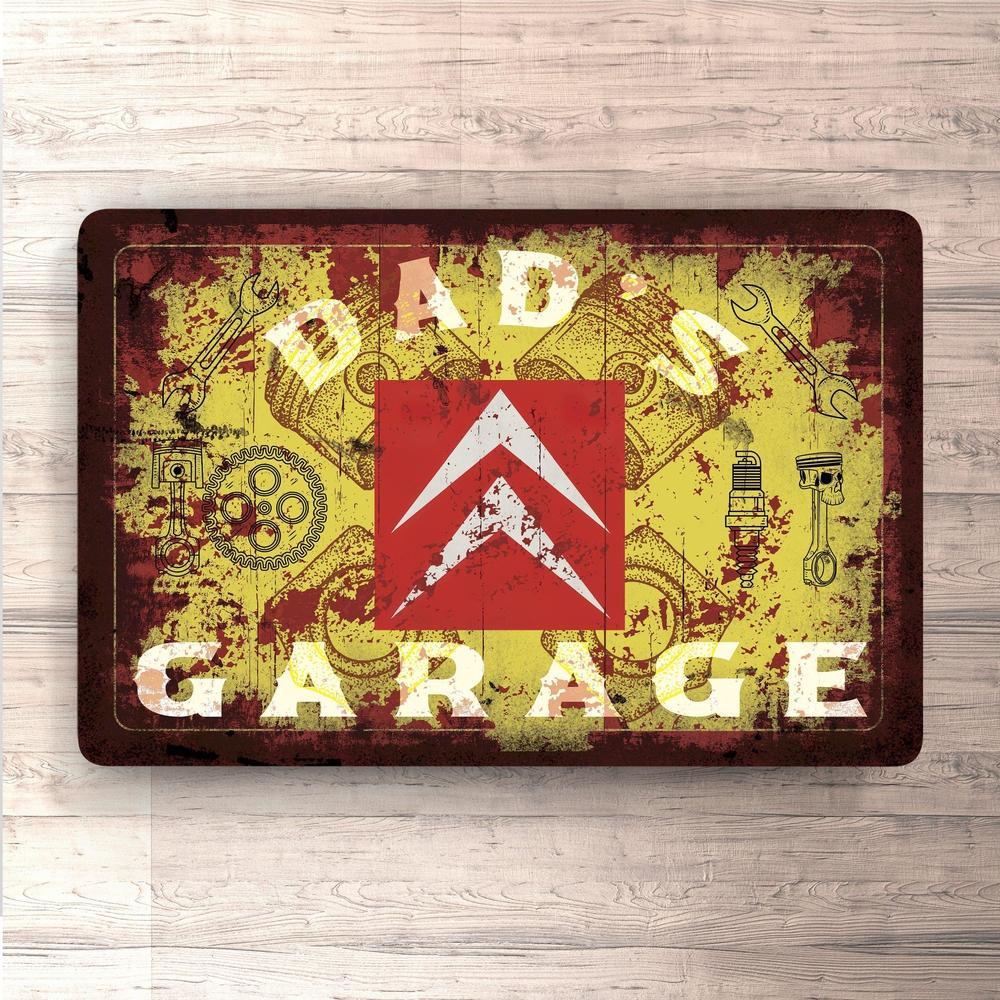 Citroën Dads Garage Vintage Skilte, Musemåtte, Dørmåtte-Skilte-Citroen-Garage Culture Shop- garage - man cave - merchandise