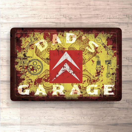 Citroën Dads Garage Vintage Skilte, Musemåtte, Dørmåtte , Plakat-Skilte-Citroen-Garage Culture Shop- garage - man cave - merchandise