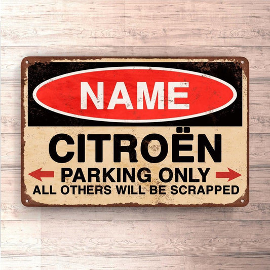 Citroën - Parking Only - Skilte, Musemåtte, Dørmåtte , Plakat-Skilte-Citroen-Garage Culture Shop- garage - man cave - merchandise