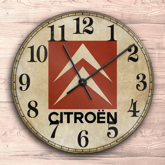 Citroen Vægur Rundt-Clock-Citroen-Garage Culture Shop- garage - man cave - merchandise