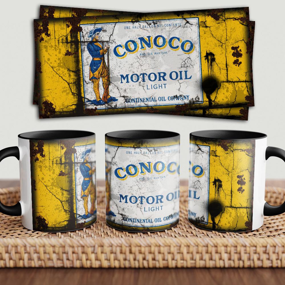 Conoco "To Toner" Vintage Keramisk Krus-Krus-Motoroil-Garage Culture Shop- garage - man cave - merchandise