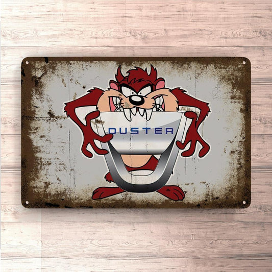 Dacia Duster Taz Skilte, Musemåtte, Dørmåtte , Plakat-Skilte-Dacia-Garage Culture Shop- garage - man cave - merchandise