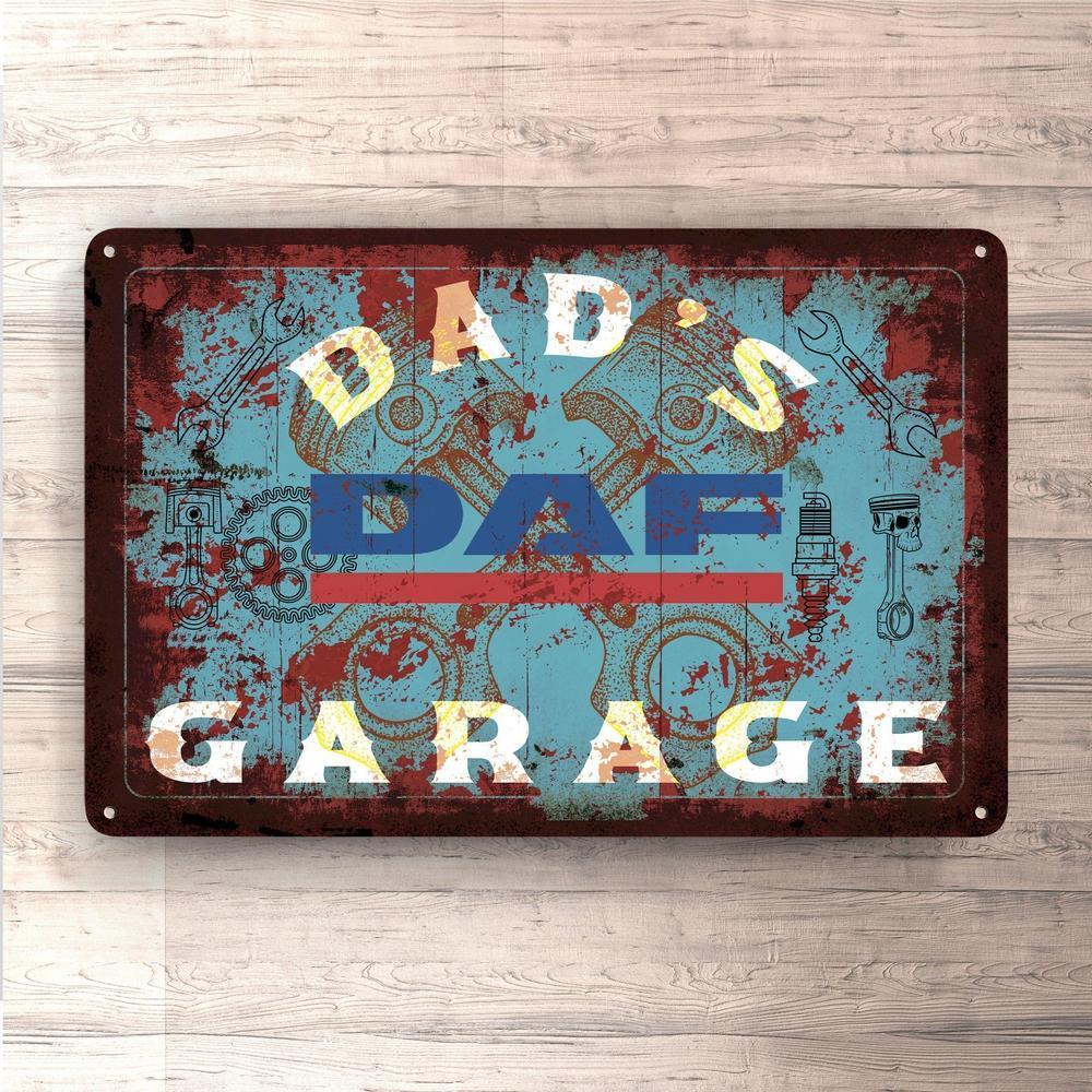 Daf Dads Garage Vintage Skilte, Musemåtte, Dørmåtte-Skilte-DAF-Garage Culture Shop- garage - man cave - merchandise