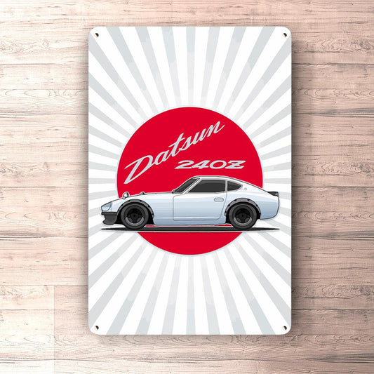 Datsun 240Z Skilte, Musemåtte, Dørmåtte , Plakat-Skilte-Datsun-Garage Culture Shop- garage - man cave - merchandise
