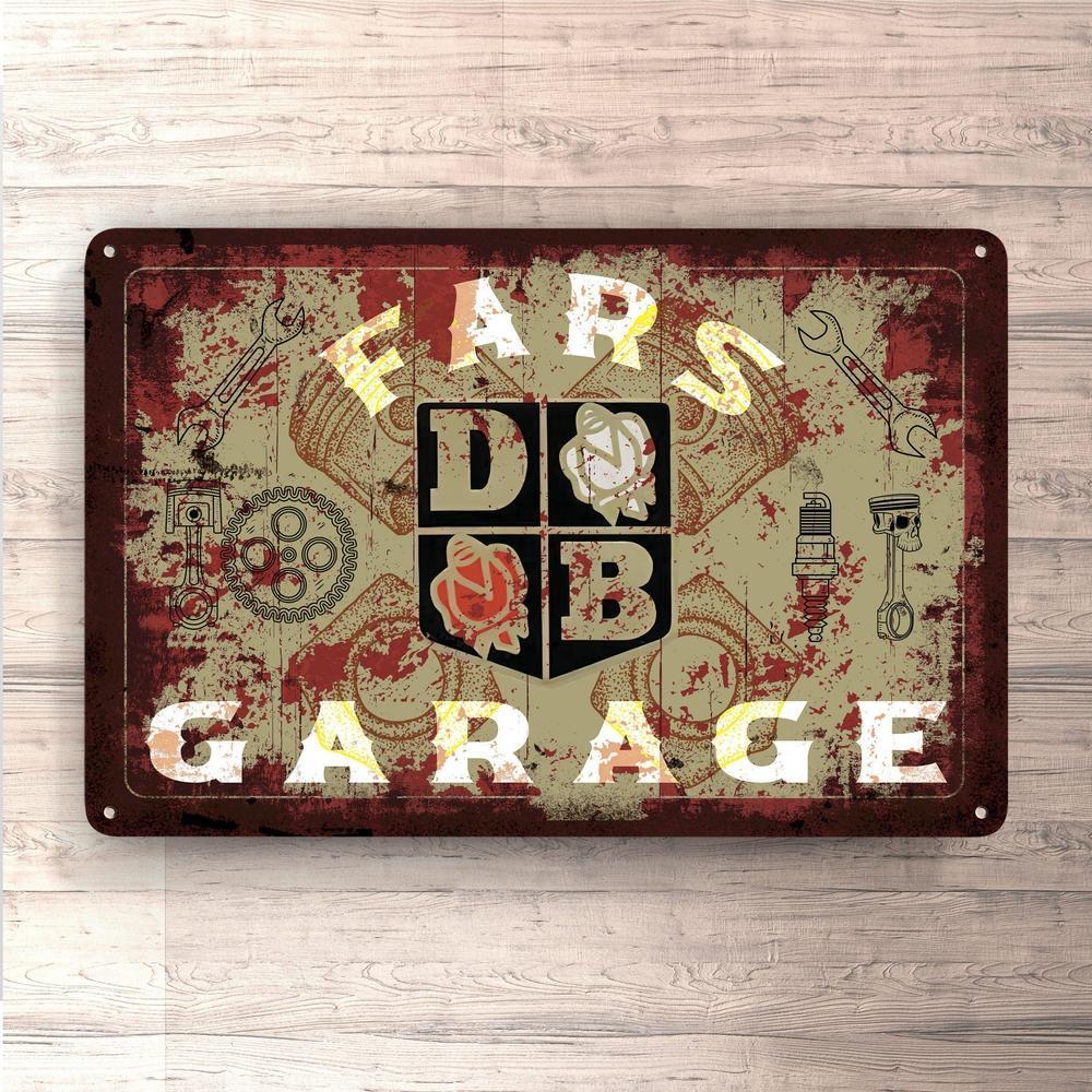 David Brown Fars Garage Vintage Skilte, Musemåtte, Dørmåtte-Skilte-David Brown-Garage Culture Shop- garage - man cave - merchandise