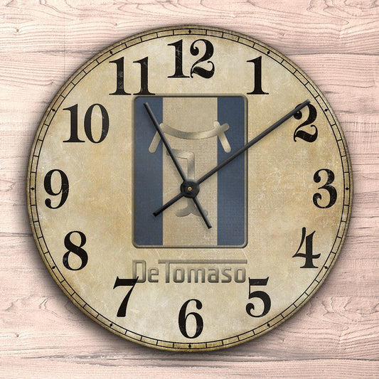 De Tomaso Vægur Rundt-Clock-De Tomaso-Garage Culture Shop- garage - man cave - merchandise