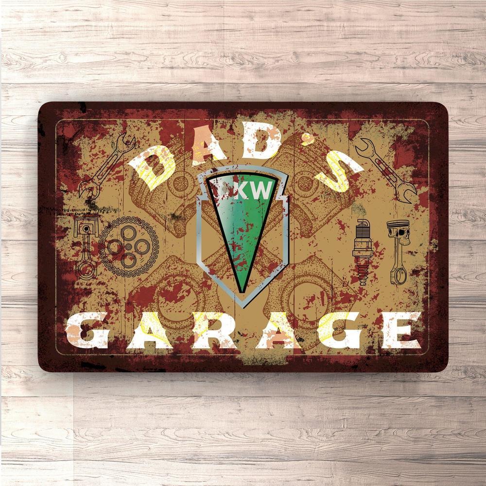 Dkw Dads Garage Vintage Skilte, Musemåtte, Dørmåtte-Skilte-DKW-Garage Culture Shop- garage - man cave - merchandise